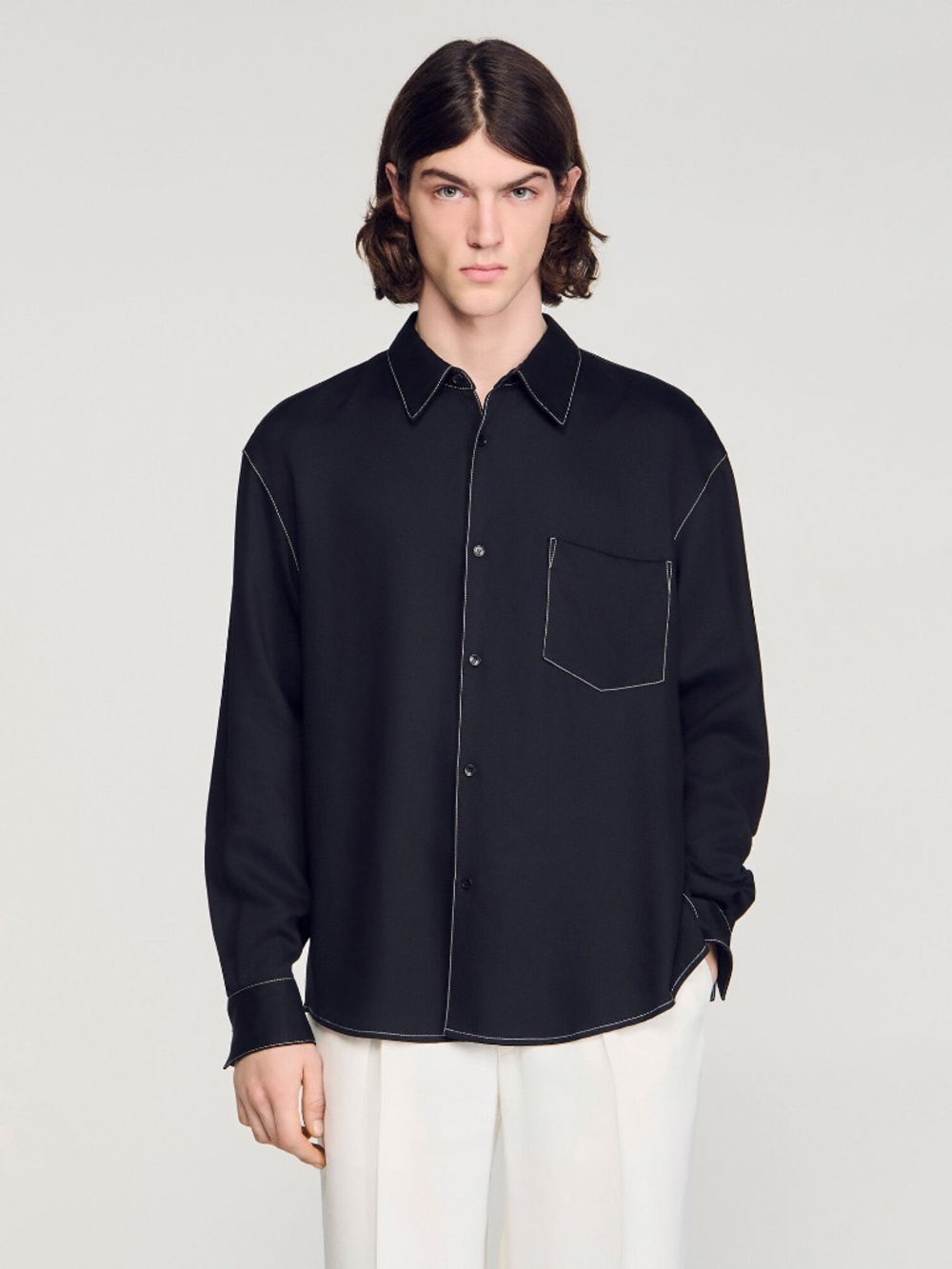 Stitched LOOSE-FIT SHIRT